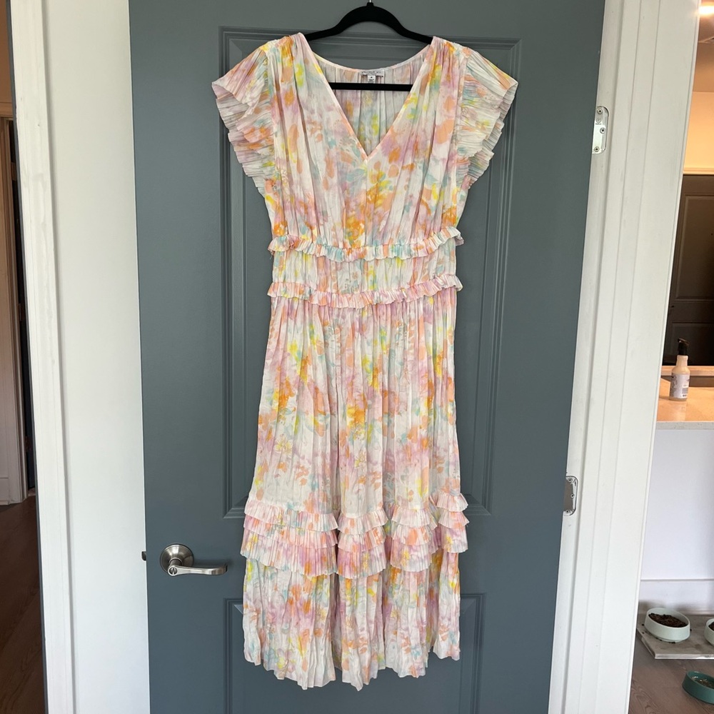Current Air Watercolor Floral Dress